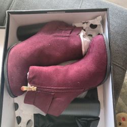 New Maroon Booties