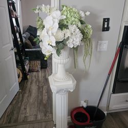 White Faux Silk Flower Arrangements 