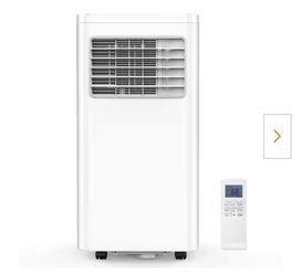 10,000 BTU (6,000 BTU DOE) 115-Volt Portable Air Conditioner w/ Remote up to 350 sq. ft. Cools and Dehumidifies