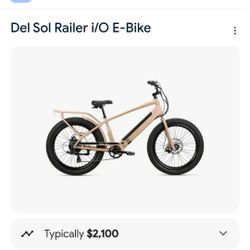 **Del Sol Railer i/O ST E-Bike for Sale - $1850 for Two**
