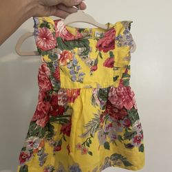 Ralph Lauren Baby Girl Dress With Bummies