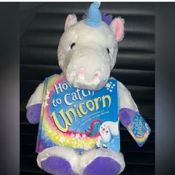 Stuffed Unicorn And Book