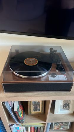 Vinyl Record Player Turntable with Dust Cover