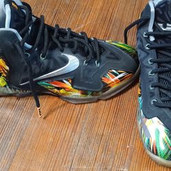 Nike Men's Size 8 Everglades LeBron James 11 Multicolor Basketball Shoe Sneaker 