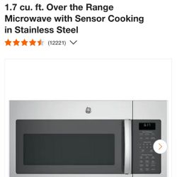 New GE Over The Range Microwave 