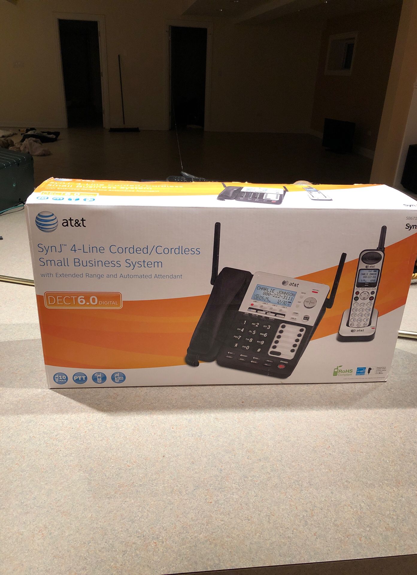AT&T for line corded and cordless small business system