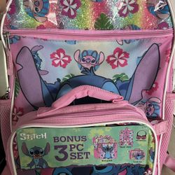 Stitch Backpack And Lunchbox 