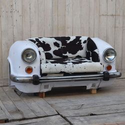 with Cow Print seating Sofa with Car Designer Automobile Furniture
