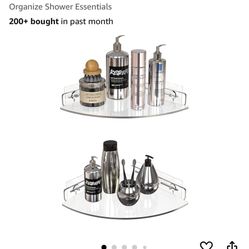 Acrylic Shower Caddy, 2-Pack