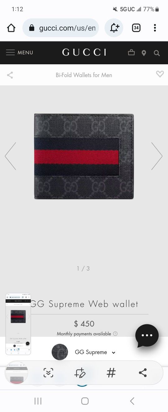 Brand New Gucci Wallet