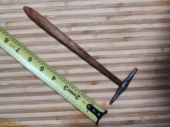 Antique Wooden Toy Hammer 