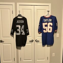 LT And Bo Jackson Throwback Football Jerseys 