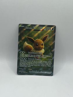 Non TCG Pokemon Eevee Ex Fan Art Card
