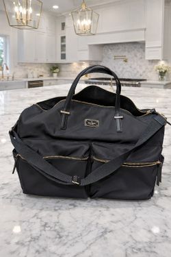 Stylish and functional Kate Spade New York black nylon bag 