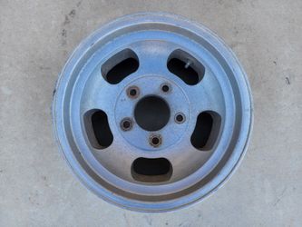 Slot Mag Wheel Single Vintage Aluminum 15x7" Rim 5x5-1/2" Lug