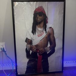 playboi carti supreme poster frame