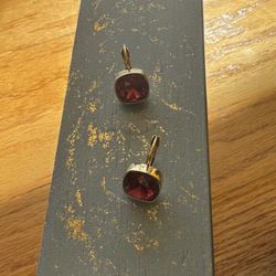 Red Dangle Earrings 