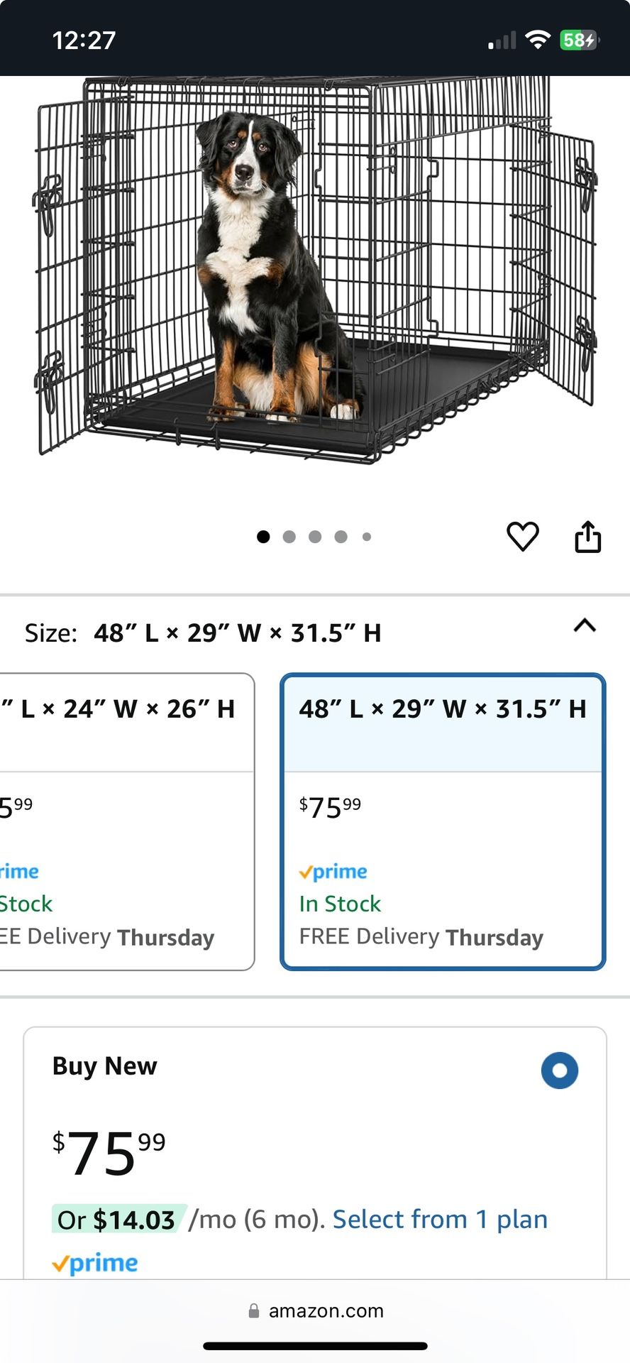 Xl Dog Crate Brand New