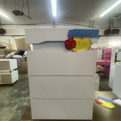 Nightstand with Charging Station and LED Lights, Night Stand with Large Capacity, Bedside Table with 3 Drawers, Modern Endtable for Bedroom,  White 🔥