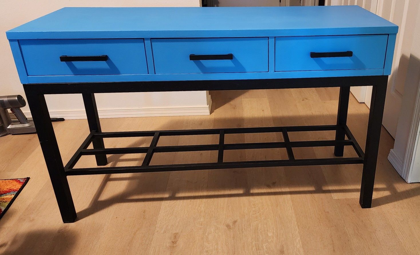 Blue Console Table