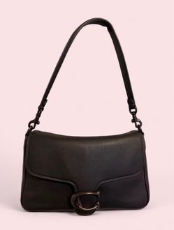 Coach Soft Tabby Shoulder Bag Black + 2nd Strap