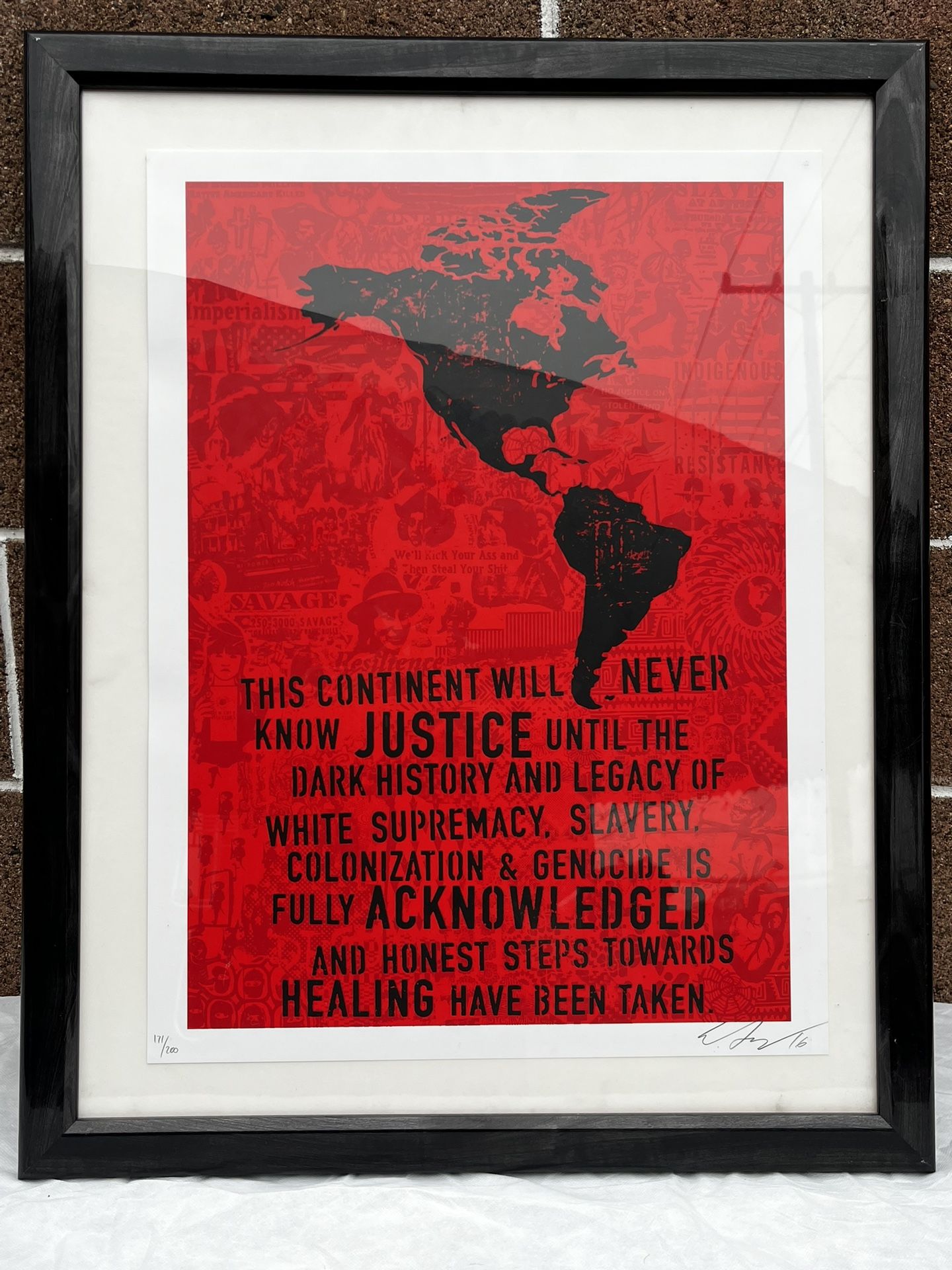 2016 “Decolonize Justice” By Ernesto YERENA Print