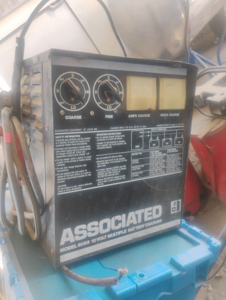 Associated  #6065 (12 Volt) Battery Charger Up To 10 At Once 