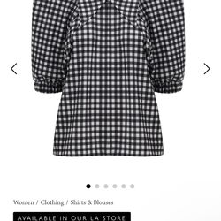 XS Plaid Julia Allert Blouse 