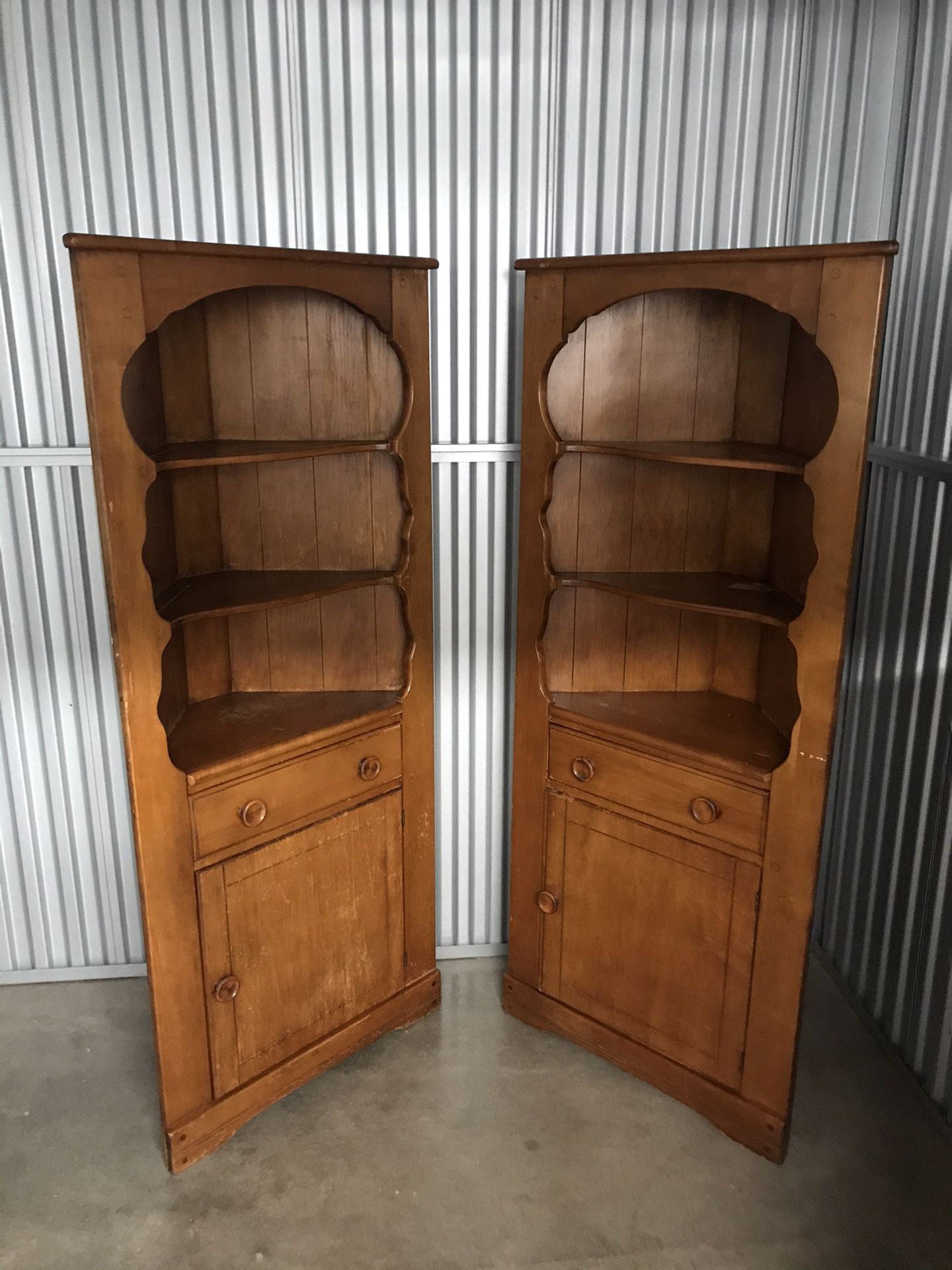 Antique corner cabinets