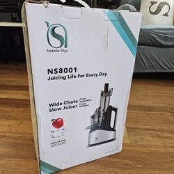 Natalie Styx NS8001 Wide Chute Slow Juicer – Brand New