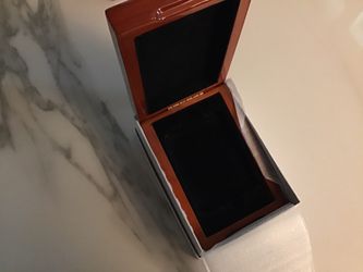 Two wood Finished coin slab boxes