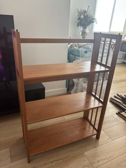 Bookshelf Warm Brown Wood