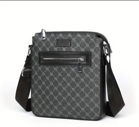 Men’s Faux Leather Shoulder Bag