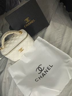 Channel white purse
