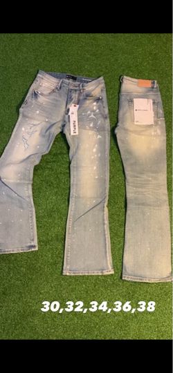 purple jeans