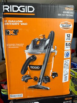 Ridgid 12 gal shop vac