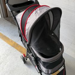 Gen7Pets Regal 4 Wheeled Pet Stroller for Dogs Up to 25 lb, Gray Shadow, 11.5 lb