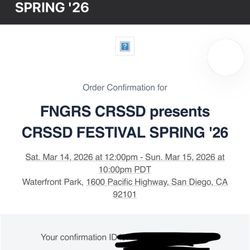 2 Crssd Weekend Tickets 