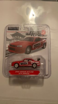 JDM Tuners 2002 Nissan Skyline GT-R BNR34 Car Red Die Cast Metal Metals Jada