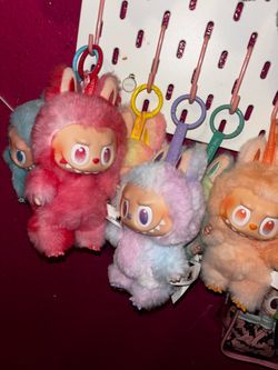 The Monsters Labubu Plush Keychain Figures Set