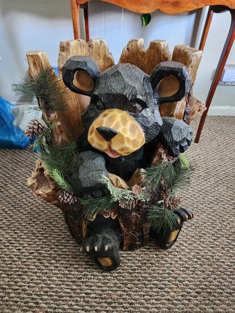 22 1/2 In Tall Plastic Decorative Bear