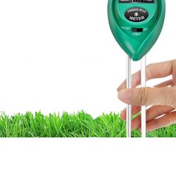 Soil pH Meter, 3-in-1 Soil Moisture/Light/pH Tester Gardening Tool Kits for Plant Care, Great for Garden, Lawn, Farm, Indoor & Outdoor Use