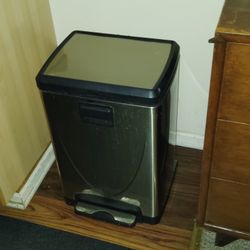 Garbage Can Older Model Stainless Steel
