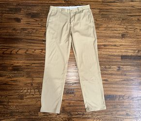 Nike Golf Dri-Fit Victory Standard Fit Golf Pants Khaki Beige Size 33x34