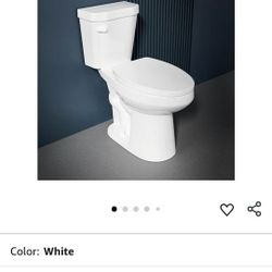 Elongated Tall Toilet 19 Inch for Bathroom - Tornado Flush Comfort ADA High Toilet for Seniors, 19 Inch Bowl Height 20 Inch Seat Height, Two Piece Sin