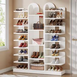 Wooden Shoe Rack, 13-Tier