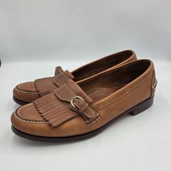 Cole Haan Country 3150 Kiltie Buckle Loafers Mens 10.5 D Brown Leather Brazil