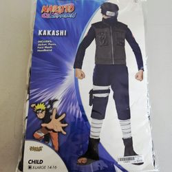 Naruto Shippuden Kakashi Halloween Costume by Spirit Halloween, Child size X-Large 14-16