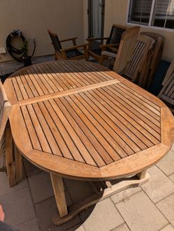 Teak table