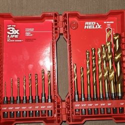 Milwaukee Fuel Red Helix Hex Drill Bit Set